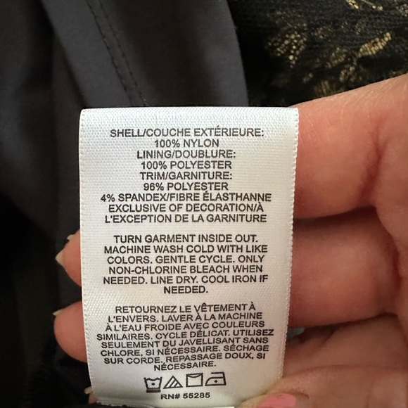 EXPRESS Black Floral Mini Dress Size 0 Tulle - Picture 10 of 15